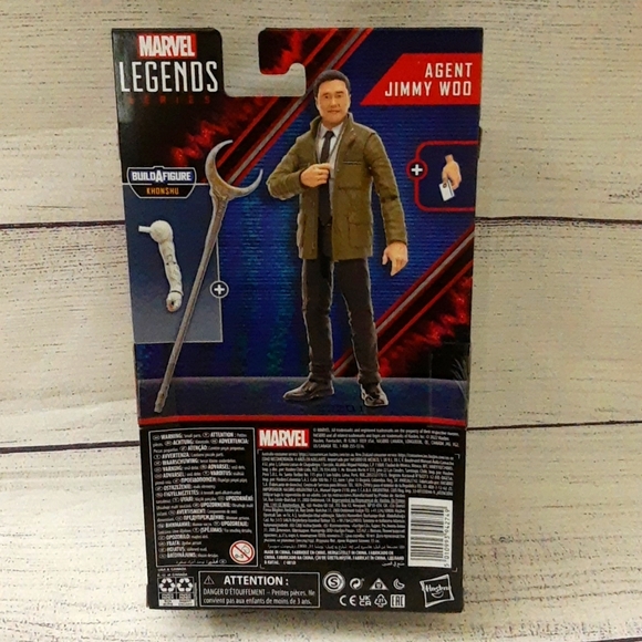 Marvel Legends What If Agent Jimmy Woo Action Figure Collectible BAF Khonshu - Picture 3 of 12